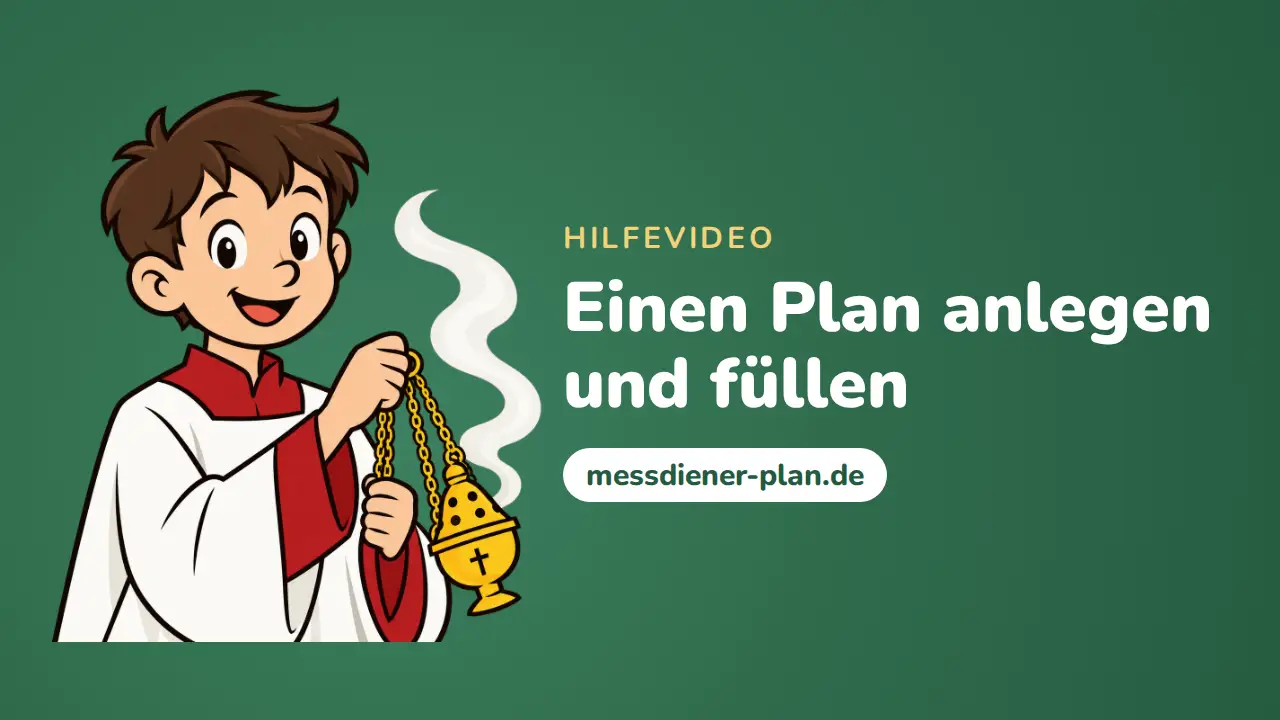Einen Plan anlegen und füllen