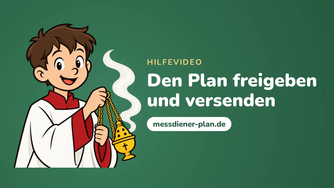Den Plan freigeben und versenden